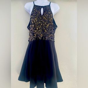 Charlotte Russe/ black and gold/ night Dress/ large